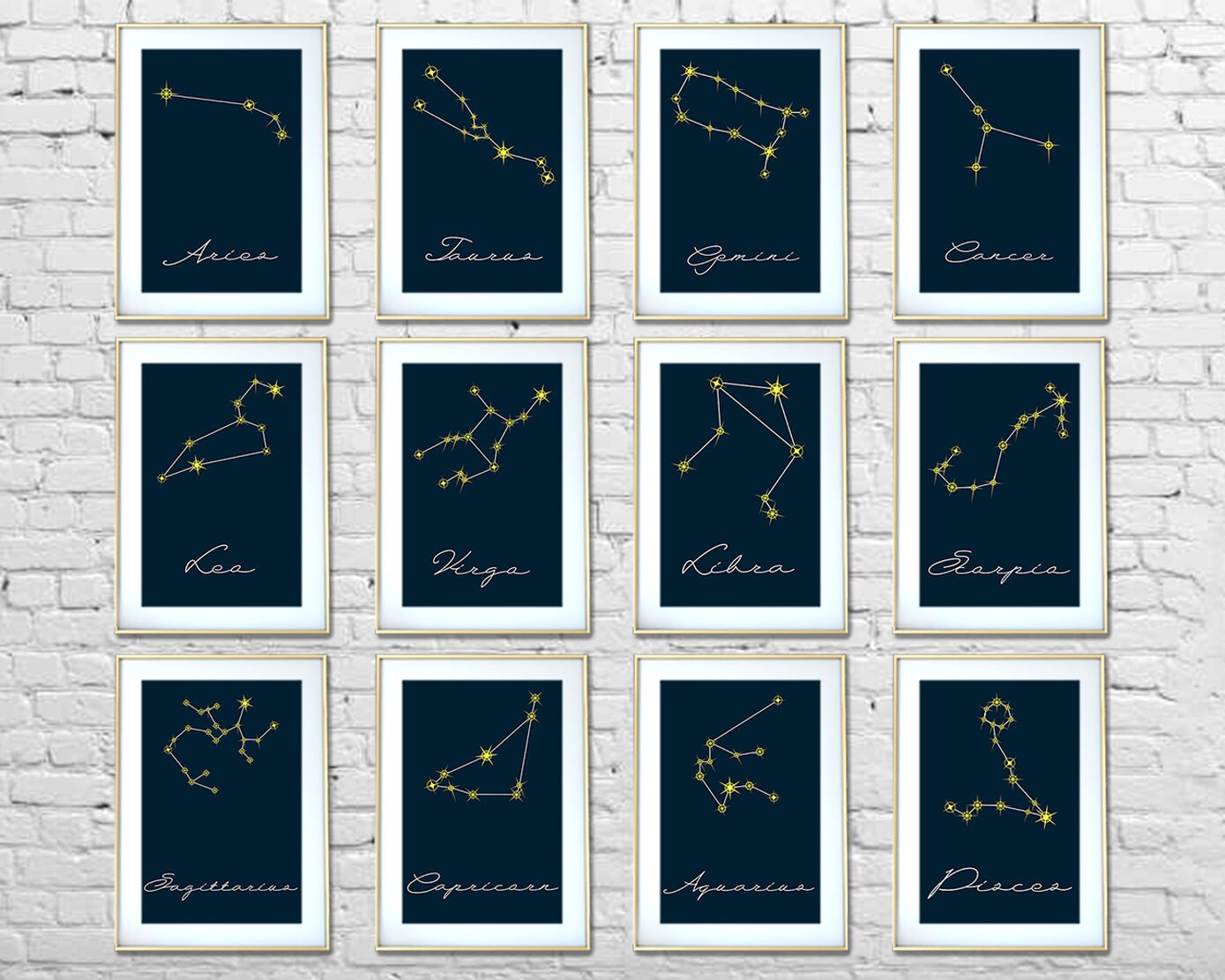Sternzeichen Set zum Drucken Sternzeichen Druck Astrologie | Etsy