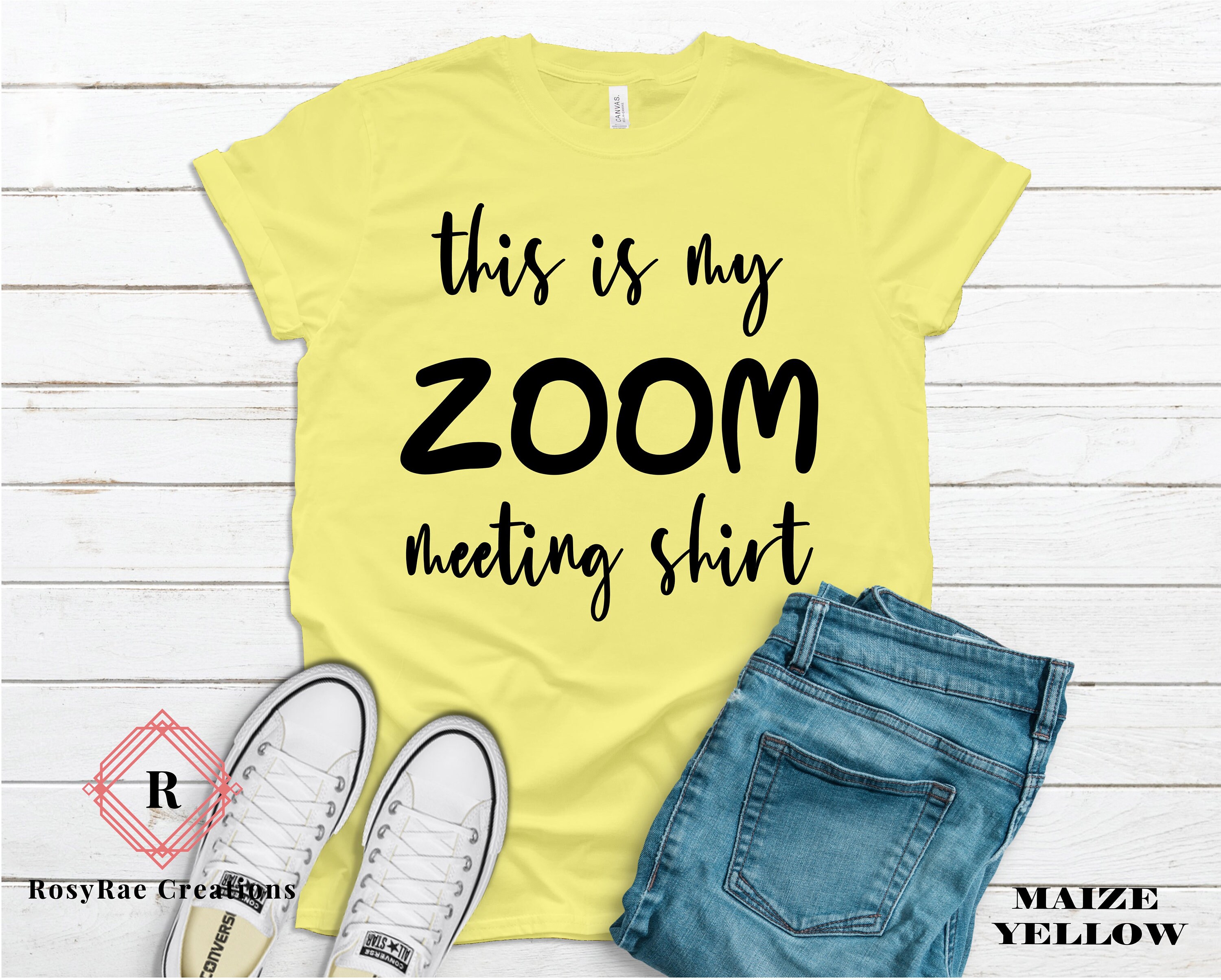 This is my Zoom Meeting Shirt// Adult Quarantine Shirt// Etsy
