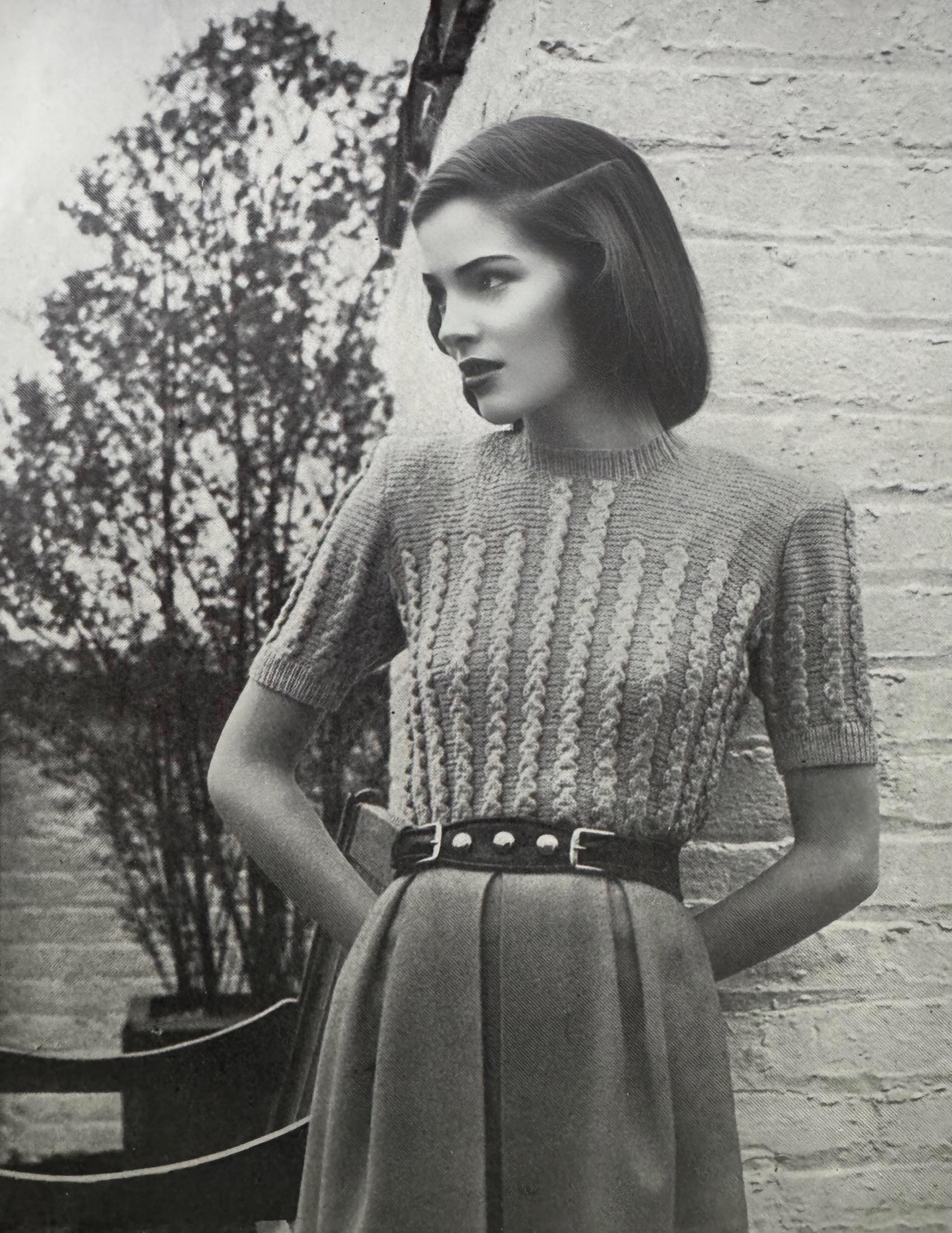 1940s Knit Top - Etsy