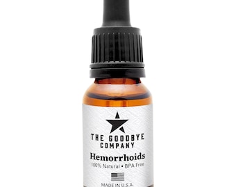 The GoodBye Company Hemorrhoid Shrinking Treatment | Natural Healing Piles and Fissure Treatment Serum for Raw, Bleeding Hemorrhoid Relief