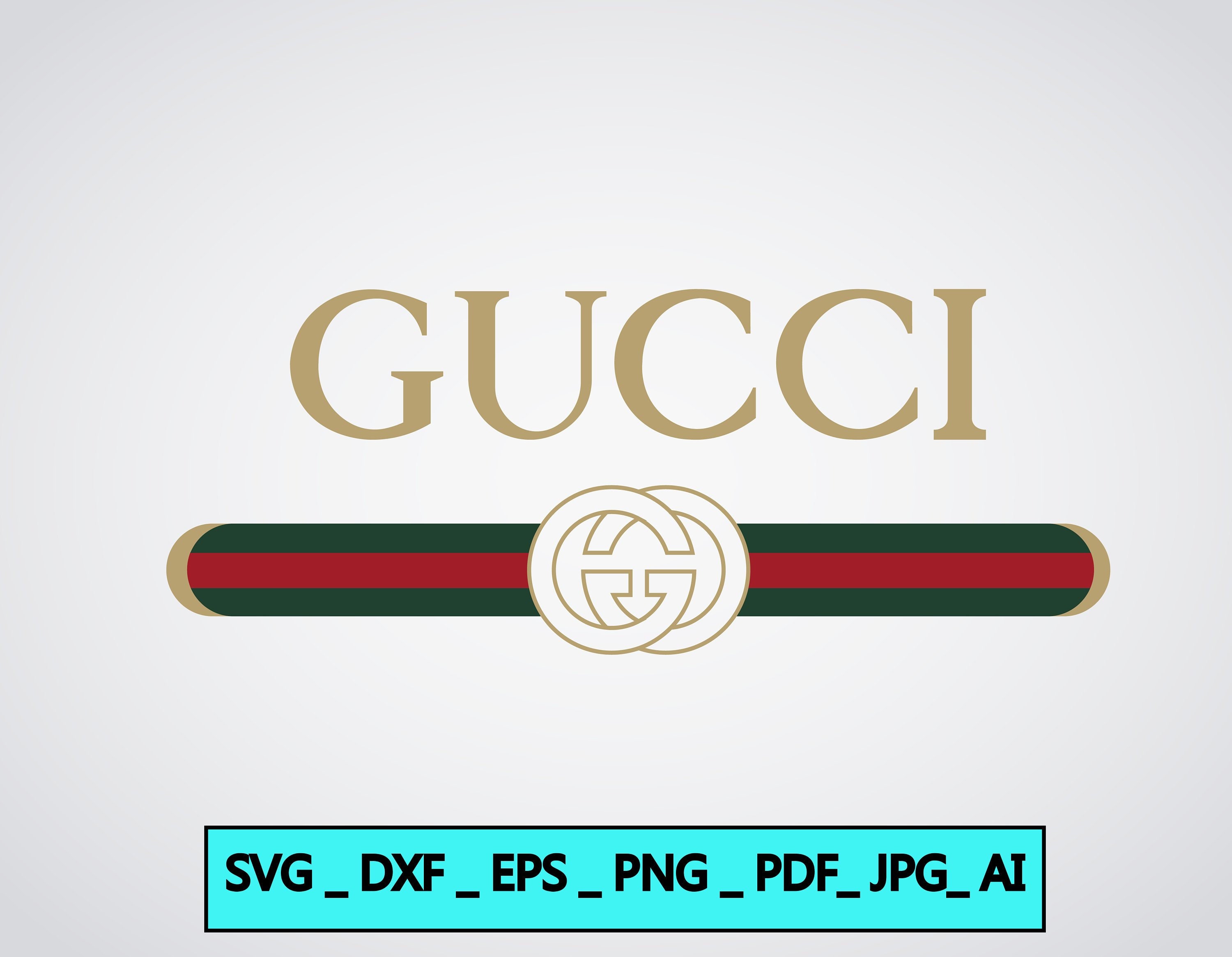 Download Gucci high quality Svg Fashion Inspired Logo Vector Art | Etsy