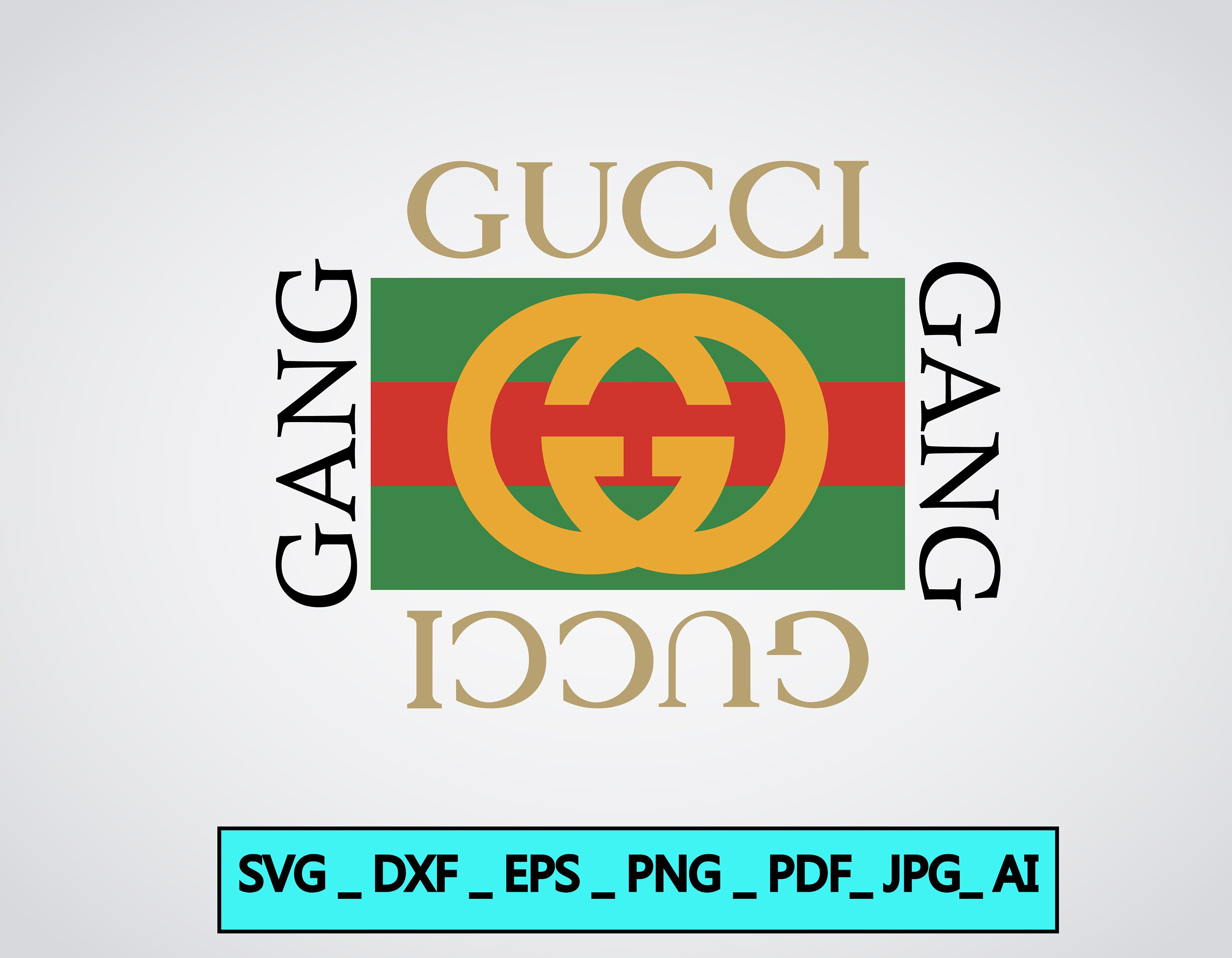 Gucci Gang high quality Svg Fashion Inspired Logo Vector Art | Etsy