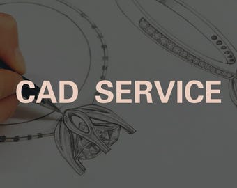 CAD-service voor sieraden - Wij bieden diensten aan met betrekking tot het personaliseren van sieraden, waaronder CAD-ontwerp, vervanging van edelstenen, ringzetting, graveren, enz.