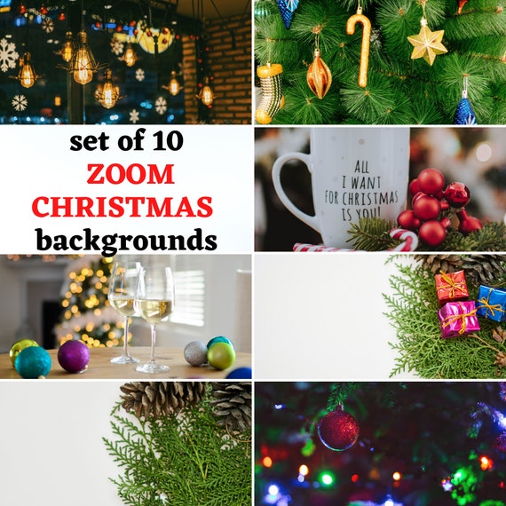 CHRISTMAS Zoom Hintergrund Kulisse für Online-Meeting und | Etsy