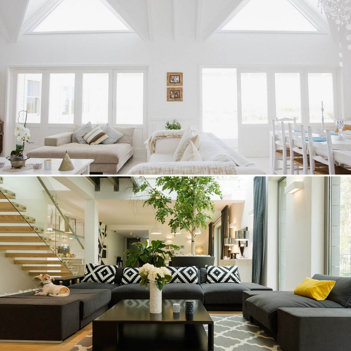 MODERN HOME Zoom Background Bundle of house Images Backdrop Etsy