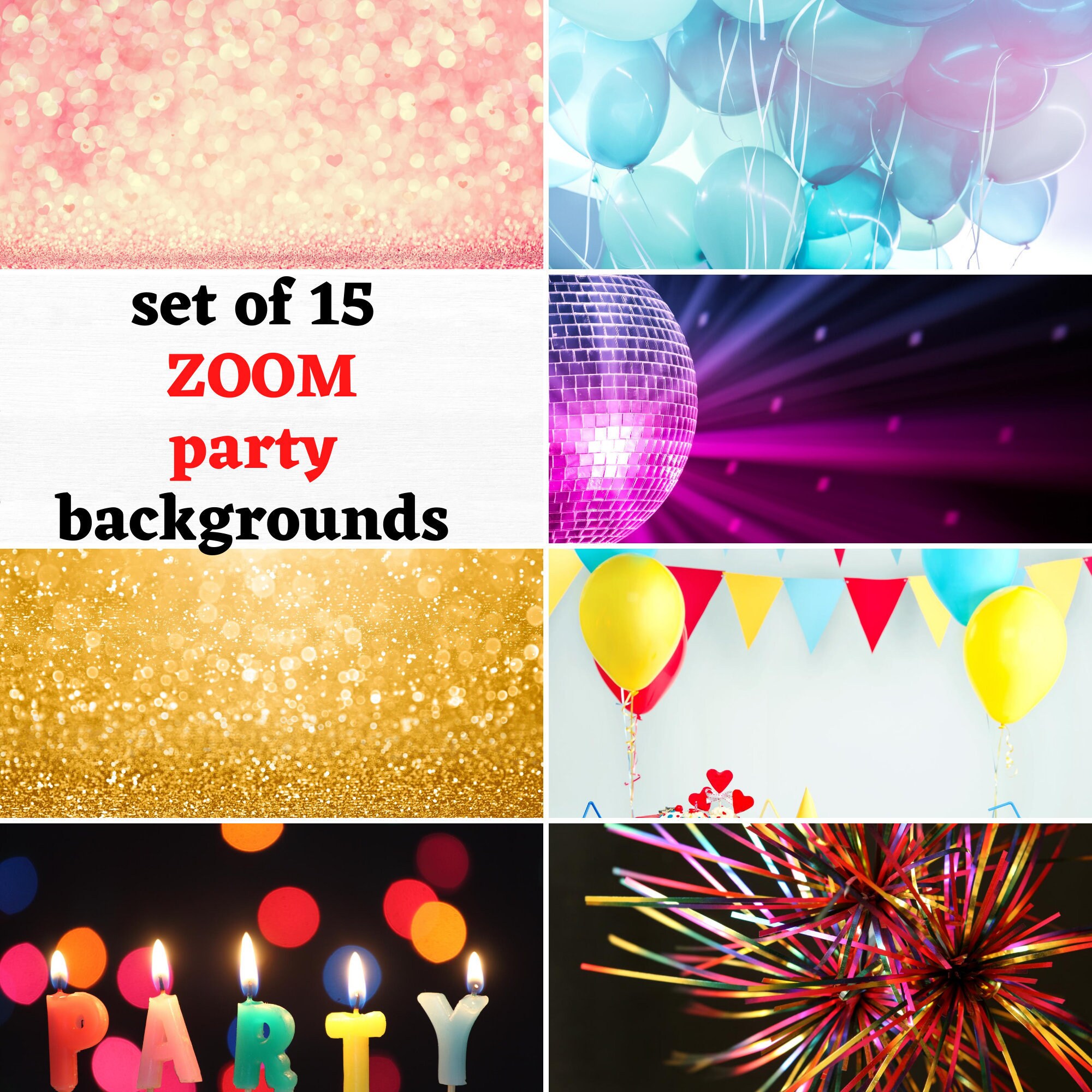 BABY SHOWER virtual background for Zoom Party Digital Desktop Etsy