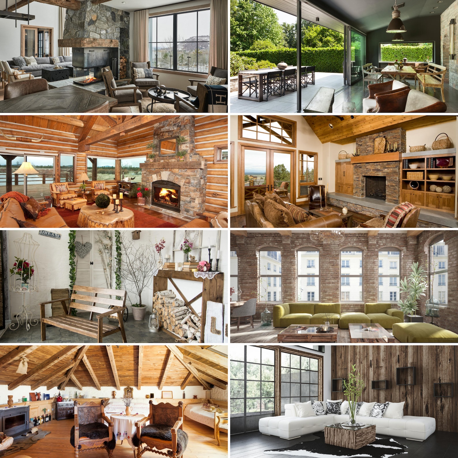 RUSTIC HOME Zoom Virtual Background Bundle Backgrounds Images Etsy