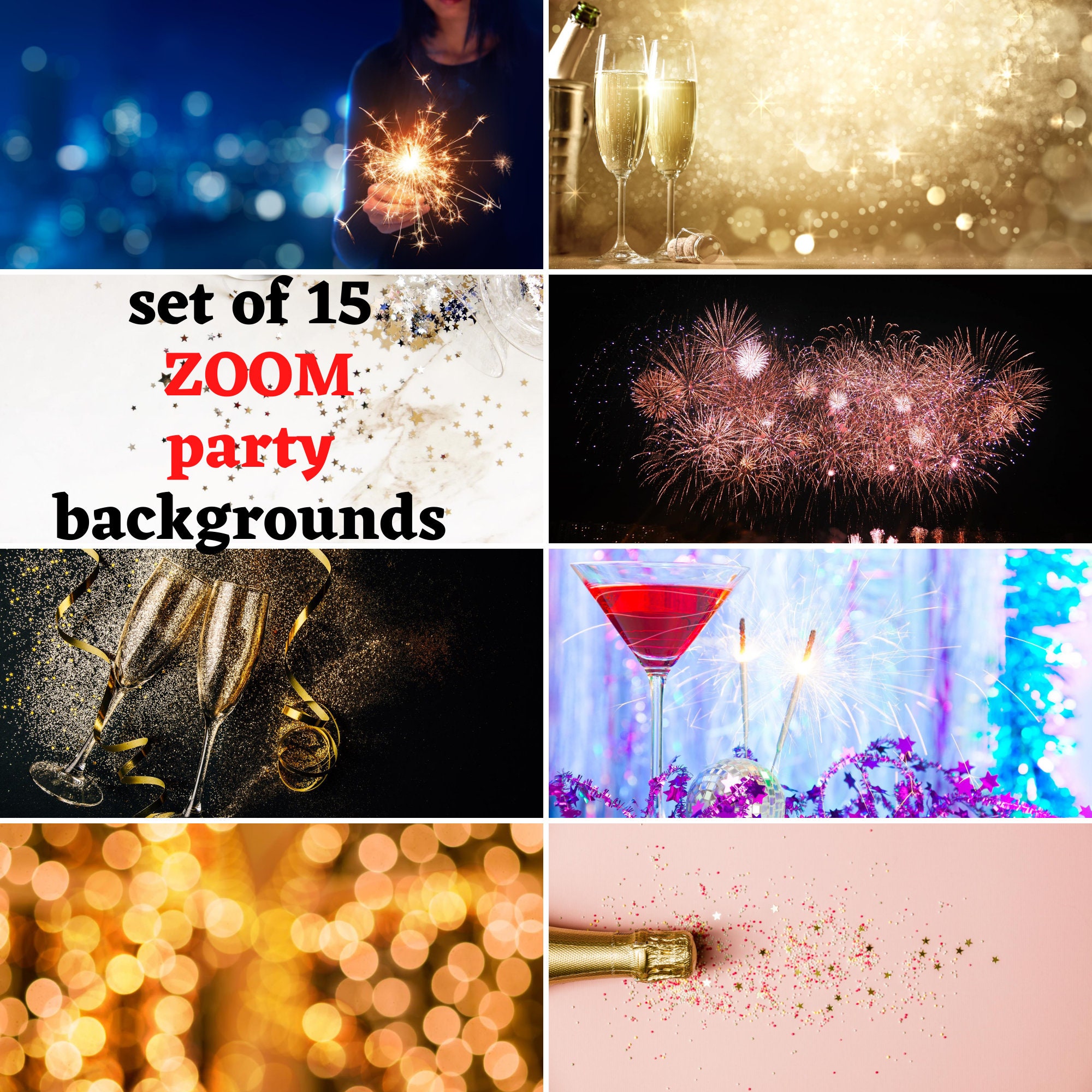 Zoom Virtual Background Birthday Party