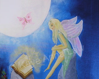 Fairy Art Print, Awaken the Wisdom, Print of my Original Artwork, Fairy Print, Fairy Wall Art