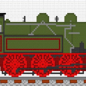 Lokomotive BR 78 KWStB cross stitch template image 2