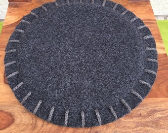 Wool felt chair cushion