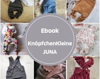 KnöpfchenKleine JUNA, Schnittmuster, Latzhose, Salopette, Ebook, Pattern, Beamer, Gr. 56 - Gr. 98