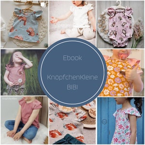 ButtonsSmall BIBI, Body, Shirt, Gr. 68 - 140, ruffled sleeves, summer shirt, beamer, sewing pattern,