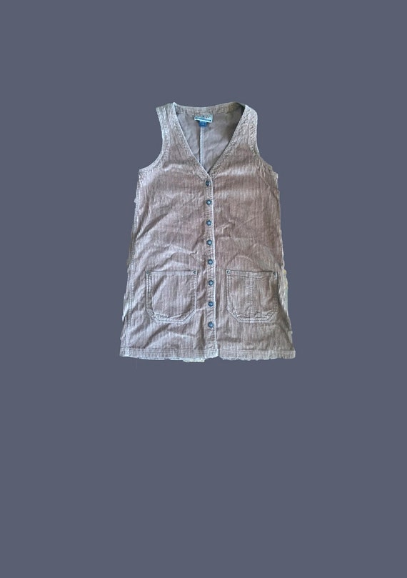 CORDUROY BROWN DRESS