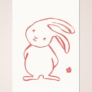 Carte postale lapin