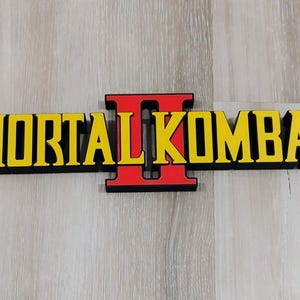 Mortal Kombat II 3D Printed Plaque