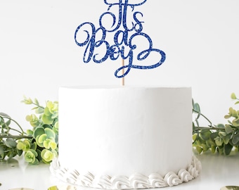 Es ist ein Junge Cake Topper SVG | Baby Shower Cake Topper PNG | Easy Cake Topper JPG | Sofortiger Download | svg, png, eps, dxf, jpg