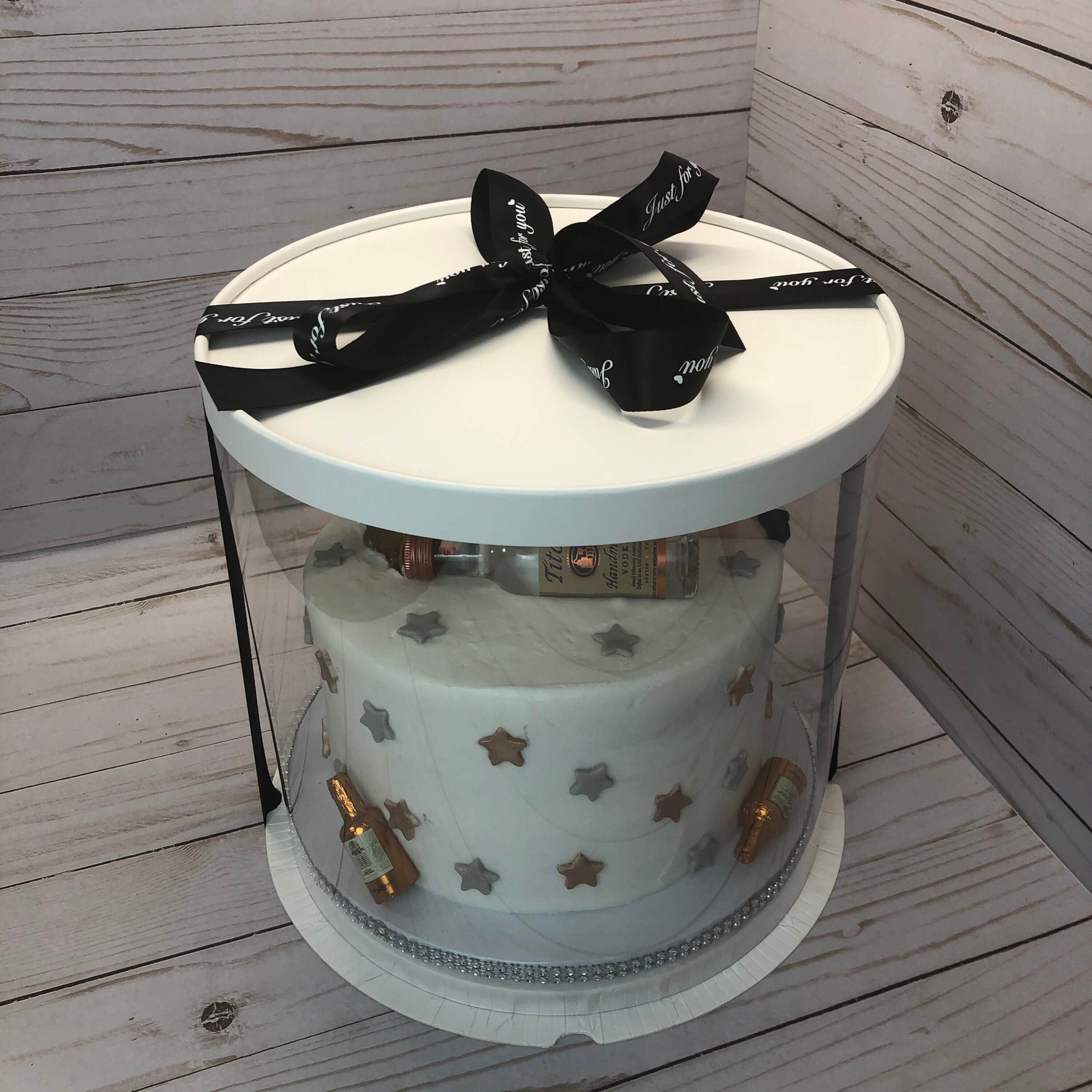 Custom Clear Box Flower Cake Gift Case Clear Cake Tall Box Etsy