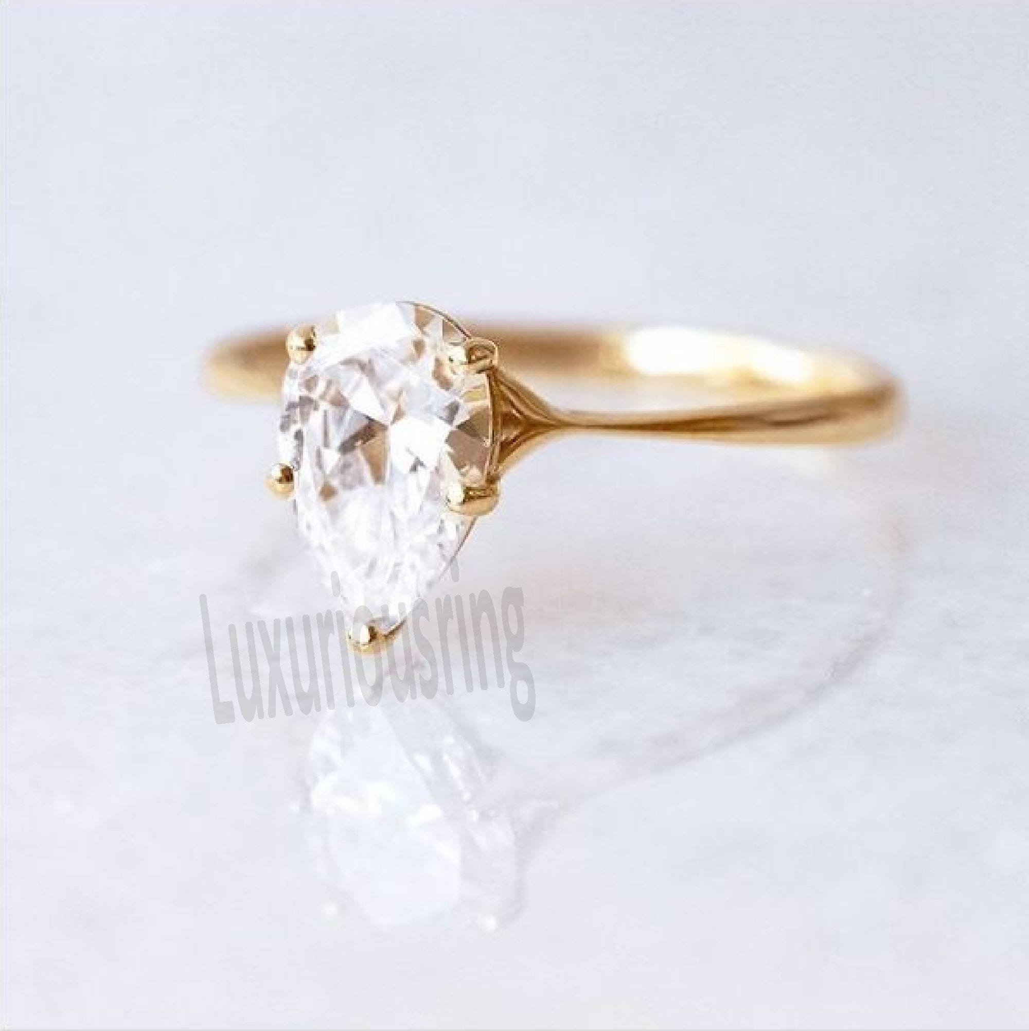Solitaire Moissanite PreEngagement Ring 1.33 Ct Near White Etsy