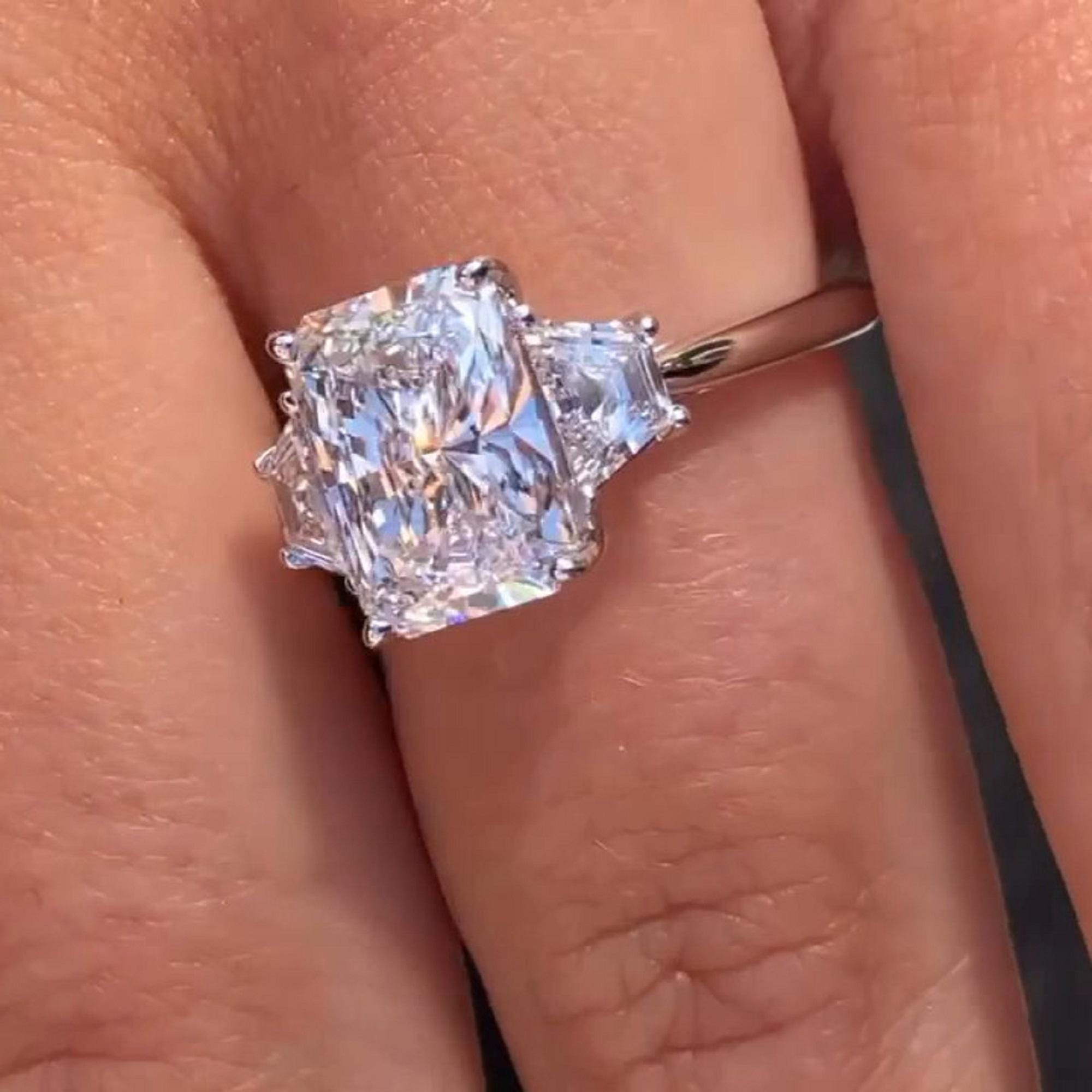 モアッサナイトのスリーストーンリング　16号 楽天市場】モアサナイト（カラット数3.0ct ～）（指輪・リング