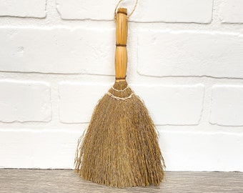 LIMITED Large 9" Craft Broom - Witch Gnome Wicker Broom Accessory - Crafting Broom - Halloween Garland - Small Broom - Natural Woven Wood