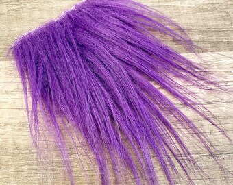 Pre-cut Wavy Purple Gnome Beard - Faux Fur - Beard Hair - Handmade Gnome - Gnome Making Supplies - Gnome Supply - Witch Gnome Beard