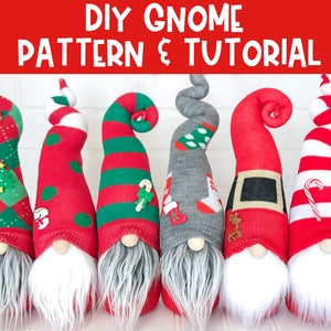 Handmade Gnome Pattern Gnome Sewing Pattern DIY Sock Gnome Pattern DIY Gnome Tutorial Sock Gnome PDF Sewing Pattern Download image 4