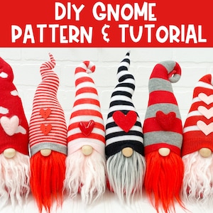 Handmade Gnome Pattern Gnome Sewing Pattern DIY Sock Gnome Pattern DIY Gnome Tutorial Sock Gnome PDF Sewing Pattern Download image 3