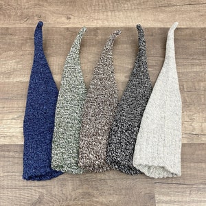 Pack of 5 - Pre-Sewn Long Fall Sweater Gnome Hats - No Sew Gnome Hat Pack - Heart Gnome Hats - Slouchy Gnome Hats - Coffee Gnome Hat Neutral