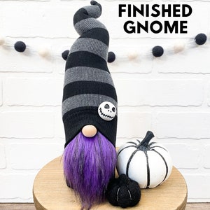 No Sew DIY Kit Halloween Gnome Skeleton Gnome Skellington Gnome Halloween Tiered Tray Halloween Decor Halloween Decorations image 9