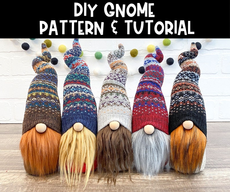 Handmade Gnome Pattern Gnome Sewing Pattern DIY Sock Gnome Pattern DIY Gnome Tutorial Sock Gnome PDF Sewing Pattern Download image 1
