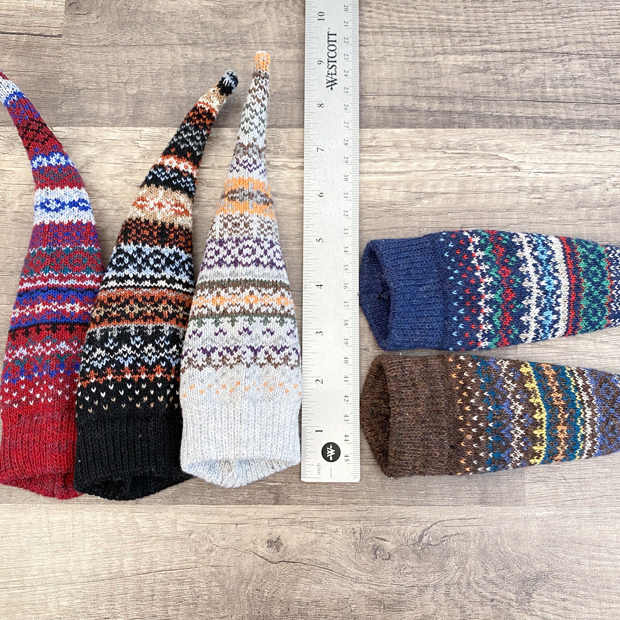 Pack of 5 Pre-sewn Fall & Winter Sweater Gnome Hats No Sew - Etsy