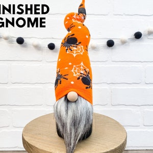 No Sew Kit Halloween Gnome Spider Gnome Candy Corn Gnome Halloween Tiered Tray Halloween Decor Halloween Decorations image 6