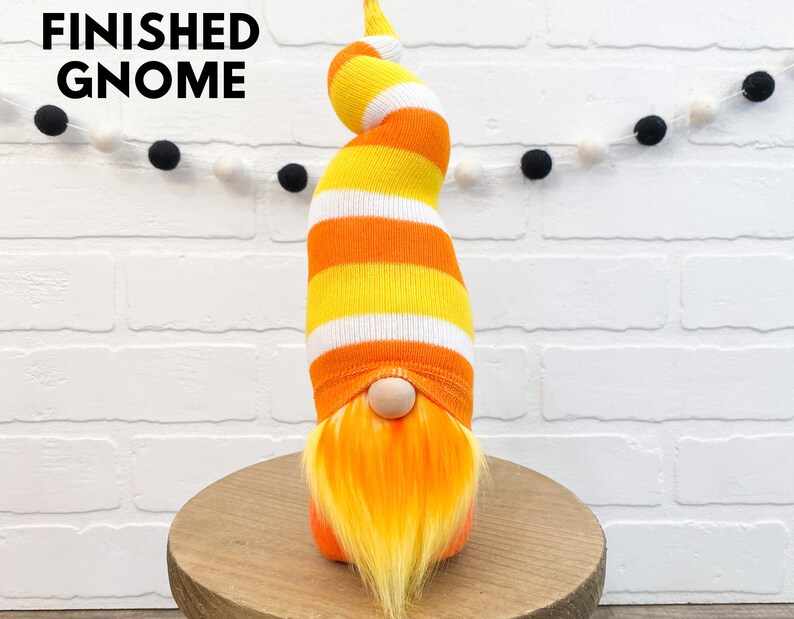 No Sew Kit Halloween Gnome Spider Gnome Candy Corn Gnome Halloween Tiered Tray Halloween Decor Halloween Decorations image 8