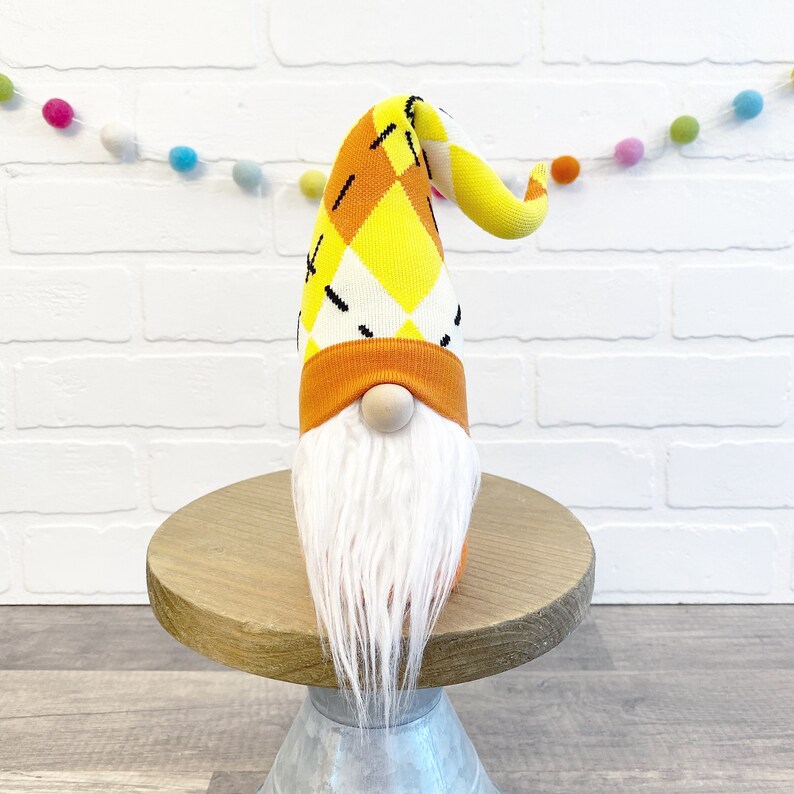 Halloween Candy Corn Gnome Choose Style Halloween Tiered Etsy