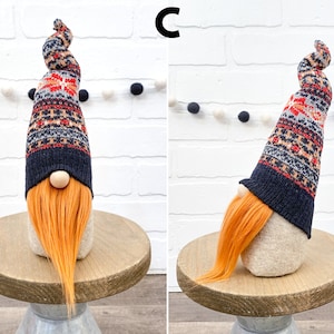 Choose a Style Fall & Winter Sweater Gnomes No Sew DIY Kit DIY Fall Gnome Kit DIY Sweater Gnome Knit Gnome Hat Coffee Gnomes Gnome Style C