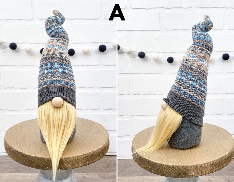 Choose a Style Fall & Winter Sweater Gnomes No Sew DIY Kit DIY Fall Gnome Kit DIY Sweater Gnome Knit Gnome Hat Coffee Gnomes Gnome Style A