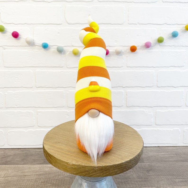 Halloween Candy Corn Gnome Choose Style Halloween Tiered Etsy