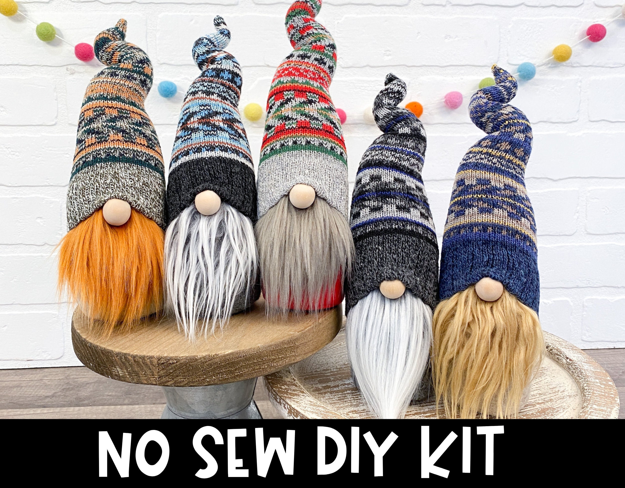  4 Sets Christmas Gnome Beard Christmas Craft Supplies  Artificial Gnome Hair Gnome Making Kit Gnome Beards for Crafting Fur for  Crafts Gnomes Making Supplies Fluffy Filler Faux Fur