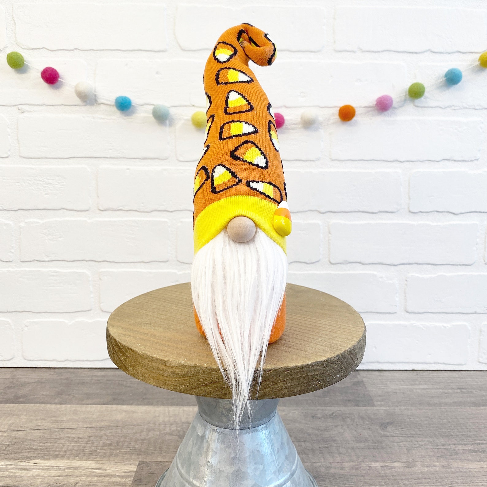 Halloween Candy Corn Gnome Choose Style Halloween Tiered Etsy