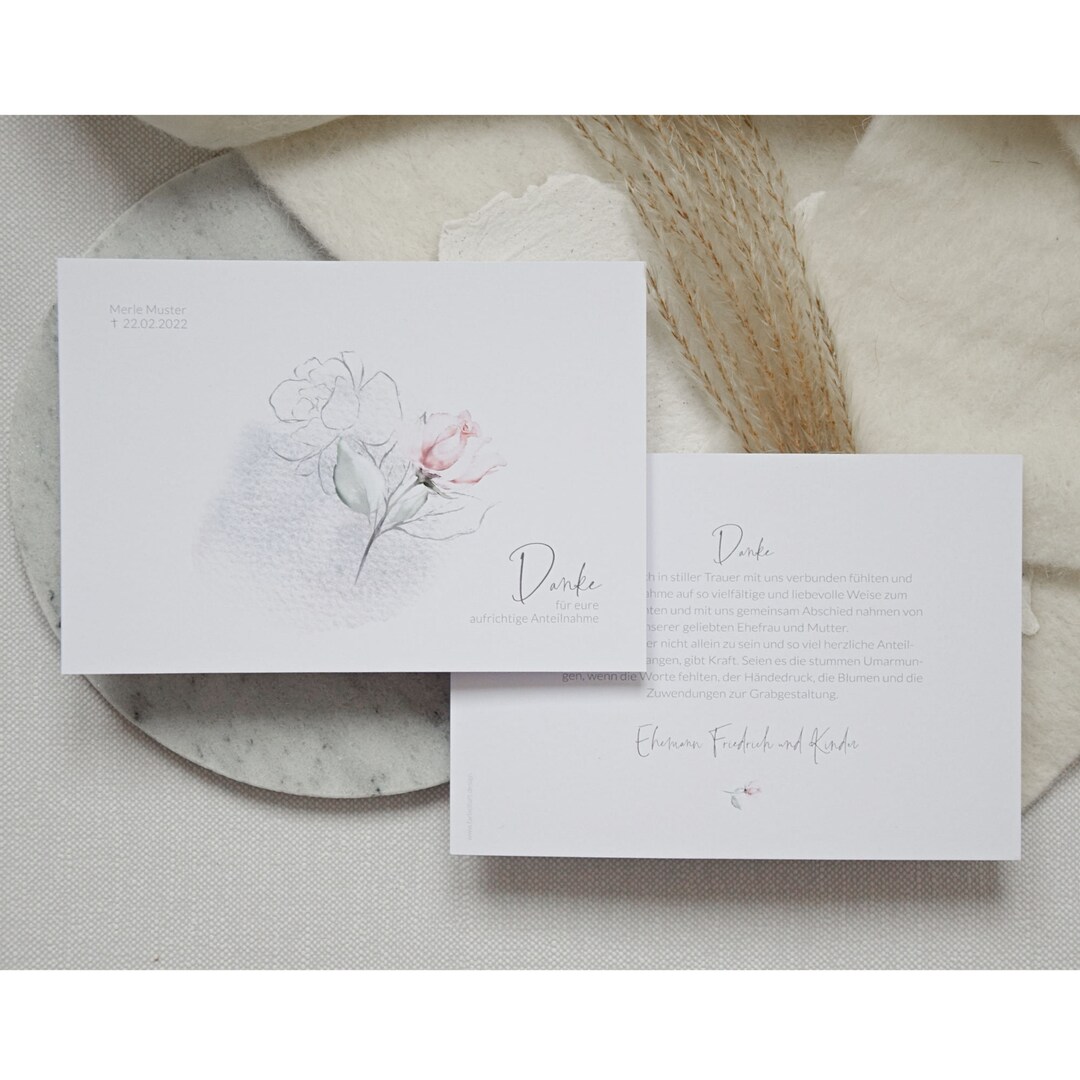 Dankeskarte Trauer 