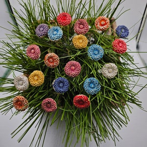 Keramik Blumen Stecker, 20 Stück für Muttertag, als Geschenk , Handgemacht,Vattertag , Hochzeit, Taufe , Geburtstage , Mitbringsel , Bild 2