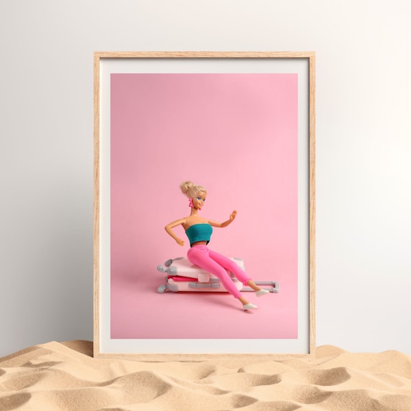 Vacay Bae Poster, Pink Art, Retro Wall Print Digital Download, Pink Print, Holiday Vacation Doll Art, Girly Art, Edgy, Modern gift