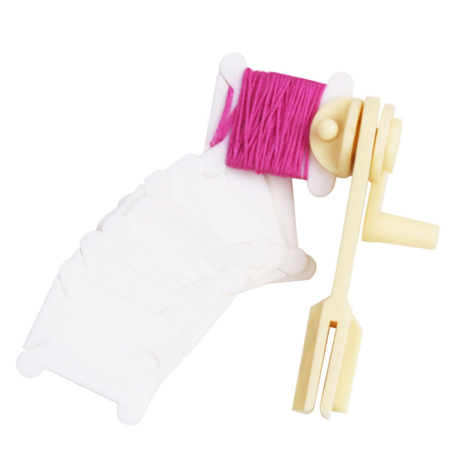 Bobbin Winder with 30 Bonus Cards Floss Easy Winding Bobbins Etsy