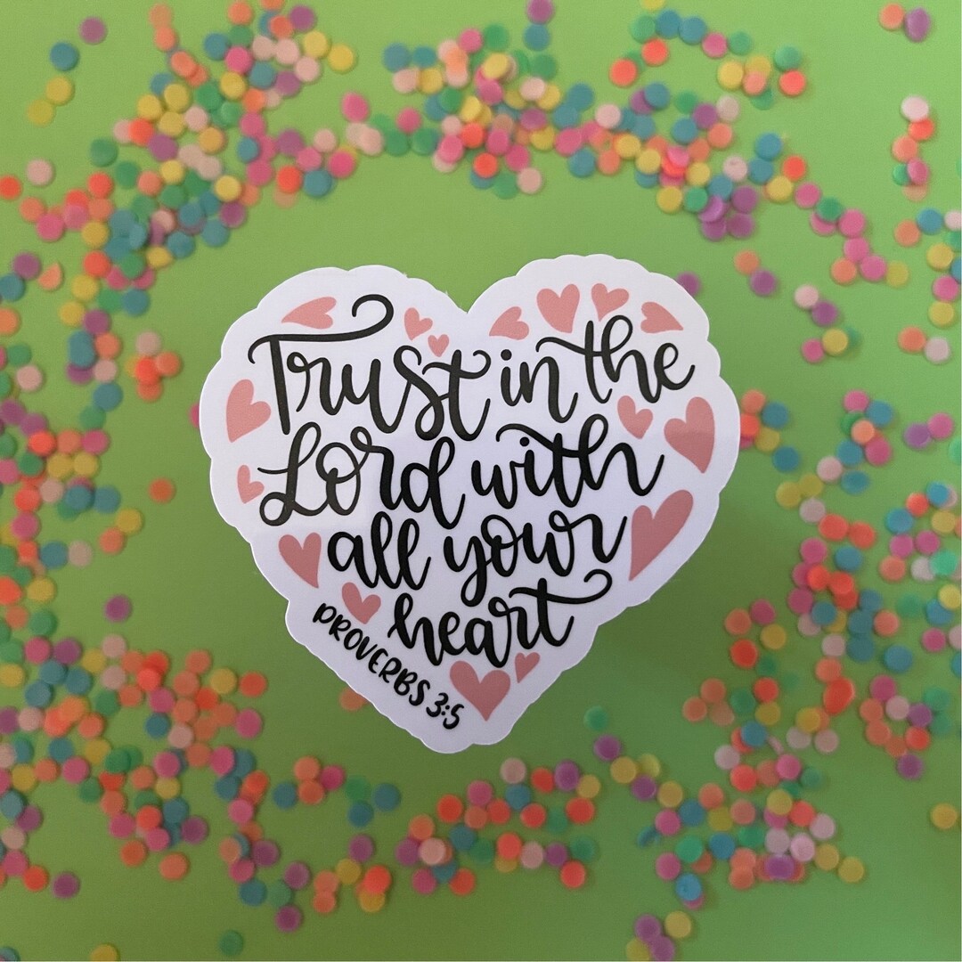 Bible Verse Sticker Faith Sticker Religious Stickers Etsy