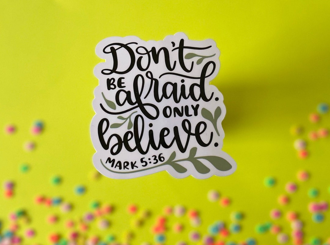 Bible Verse Sticker, Faith Sticker, Religious Sticker, Scripture