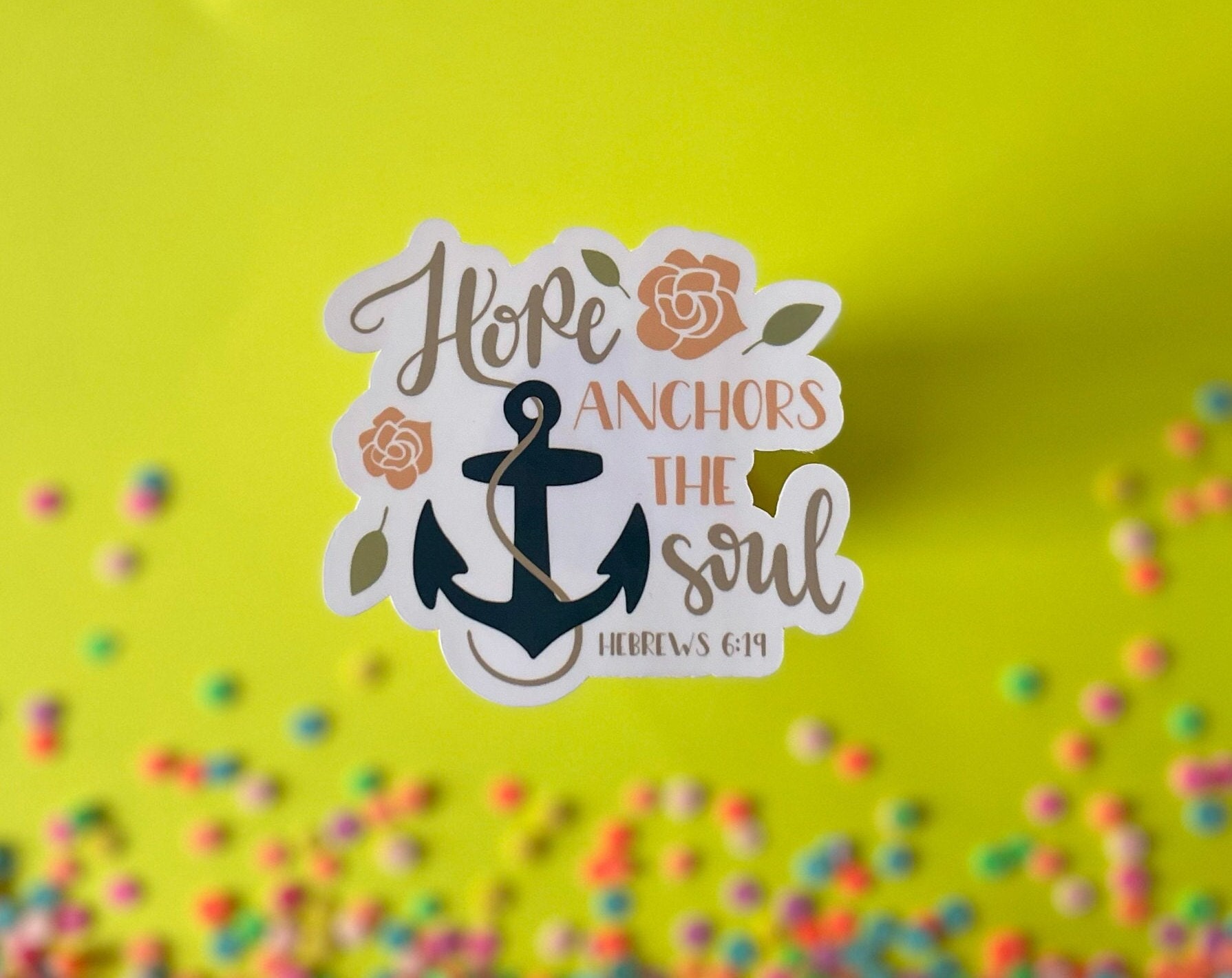 Bible Verse Sticker, Faith Sticker, Religious Stickers, Scripture