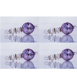 set di 4 o 8 o 12 addobbi natalizi in vetro con colori personalizzati e cartoncino personalizzato addobbi in vetro forma cm con cristallo