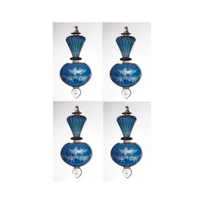 conjunto de 4 ou 8 ou 12 enfeites de vidro de Natal com cores personalizadas e enfeites de vidro de cartão personalizados formato ct com cristal