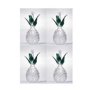 conjunto de 4, 8 o 12 adornos navideños de cristal con colores personalizados y bonitos adornos de cristal personalizados con forma bg